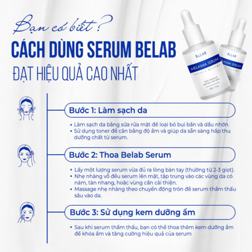 BELAB MELASMA SERUM MỜ NÁM, DƯỠNG DA 3 belab melasma serum