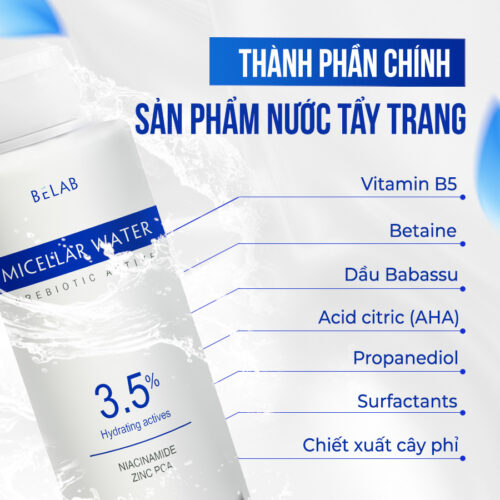 NƯỚC TẨY TRANG BELAB - BELAB MICELLAR 2 nước tẩy trang belab