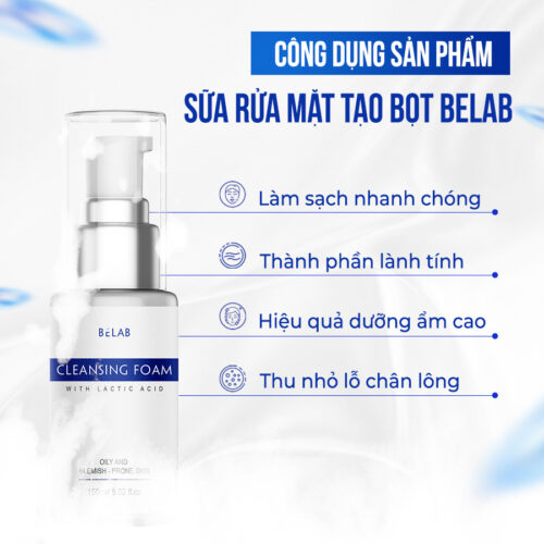 sữa rửa mặt tạo bọt